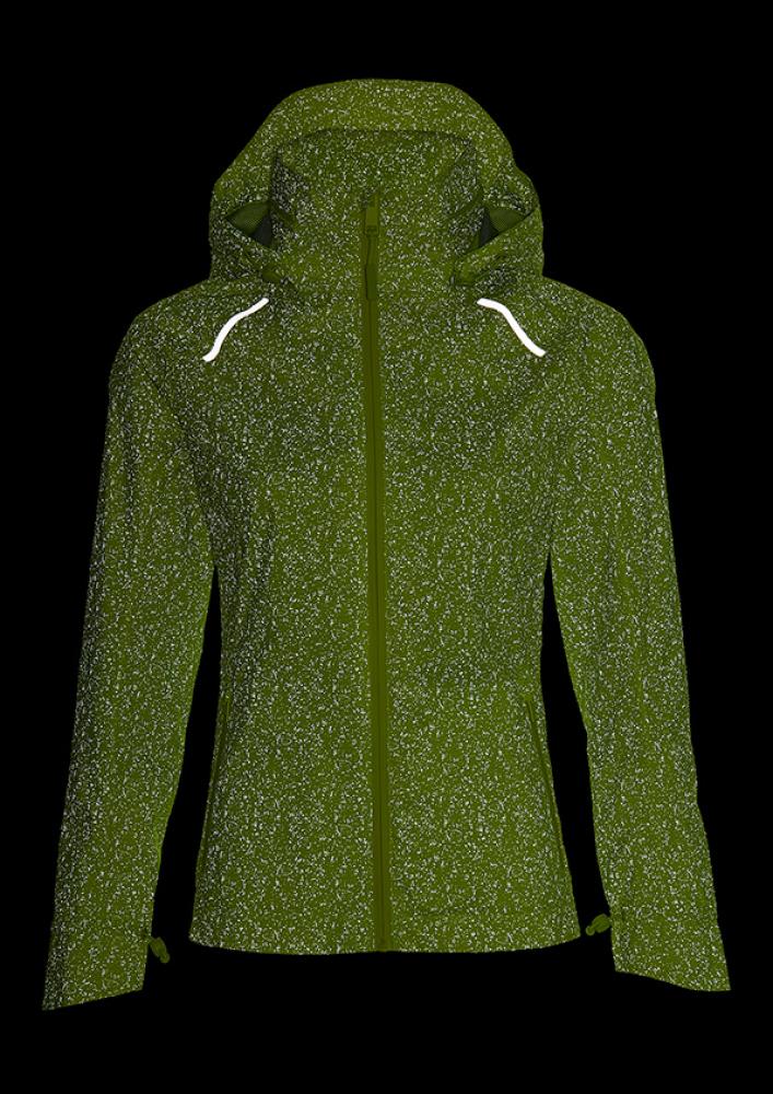 Basil Skane HiVis Damen Regenjacke neongelb S - 360° reflektierend - wasserdicht & atmungsaktiv (10.000 WP/MVP) Bionic Finish® Eco taillierter Schnitt & helmtaugliche Kapuze