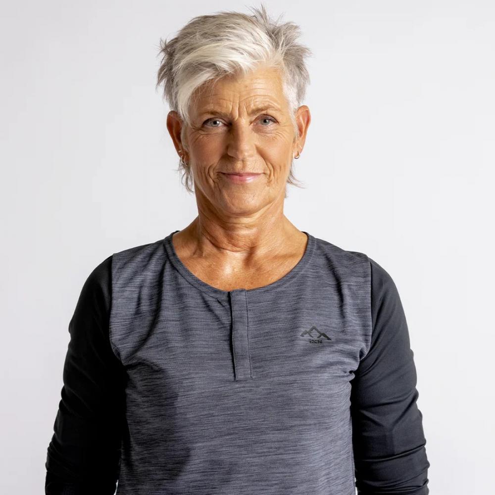 IXS Sports Division iXS Carve X Women Henley 40 graphite/black - atmungsaktives Trail-Jersey