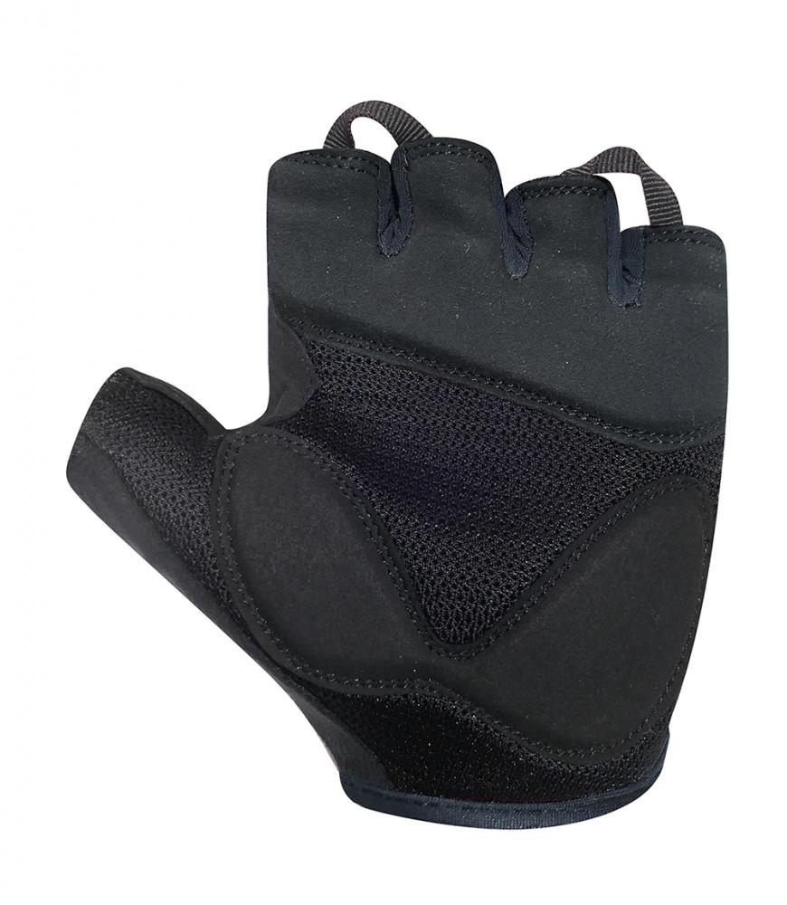 CHIBA Lady Gel - Damen Radhandschuhe kurzfinger, schwarz/schwarz, S