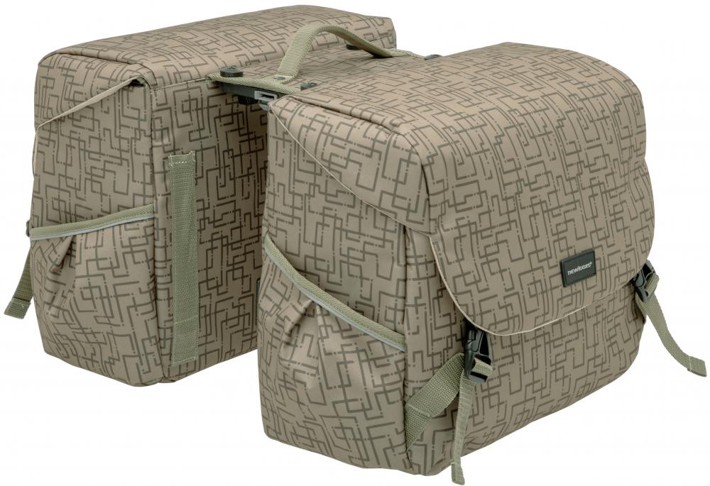 New Looxs Doppelpacktasche Mondi Joy Double MIK 2x17,5L Black - viel Stauraum für Alltag & Tour