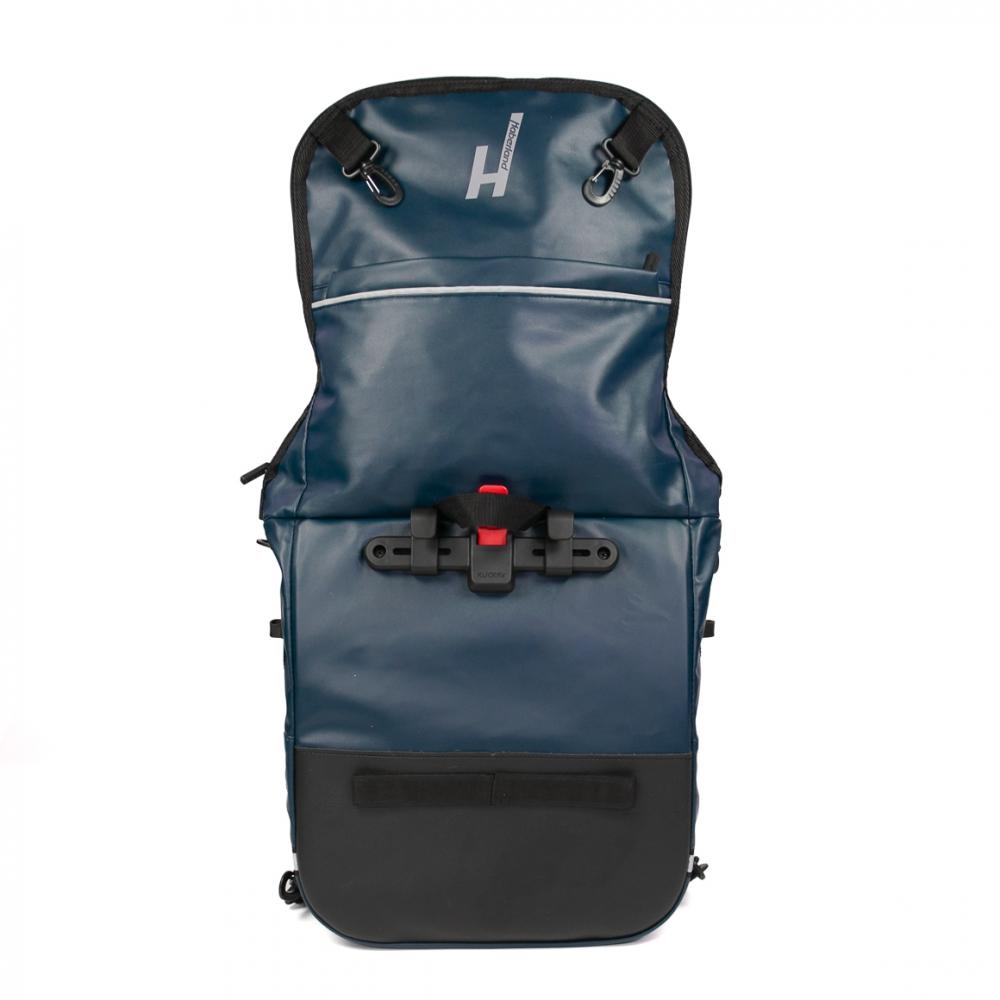 Haberland Bike-Rucksack Sporty blau/reflex - vielseitiger Fahrradrucksack mit Regenschutz