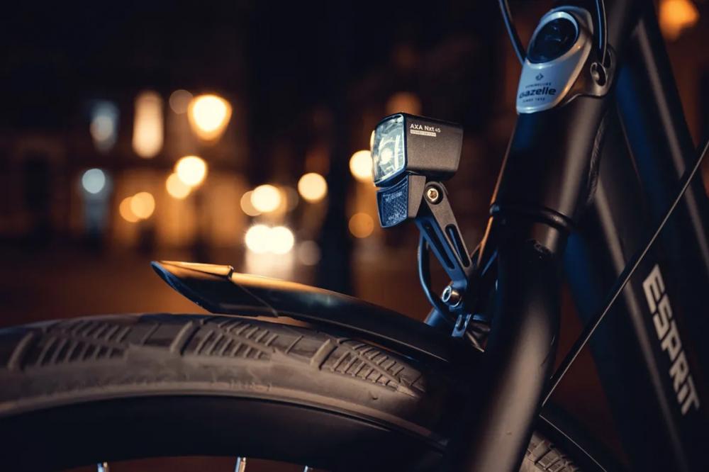 AXA Nxt 30 LED E-Bike Scheinwerfer - 30 Lux Frontlicht mit Tagfahrlicht
