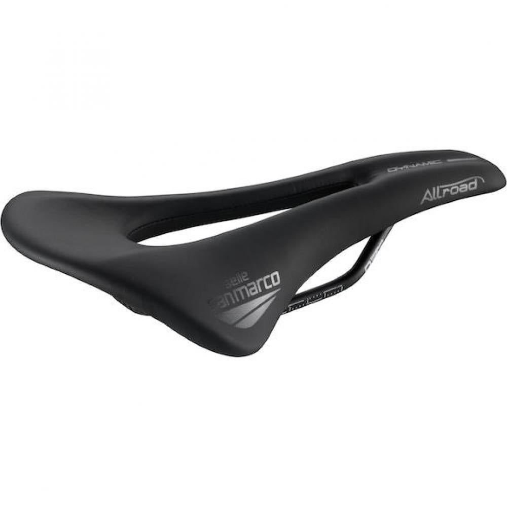 Selle San Marco Sattel Allroad Dynamic 146 x 268 mm Schwarz - komfortabler Gravel- und Touring-Sattel
