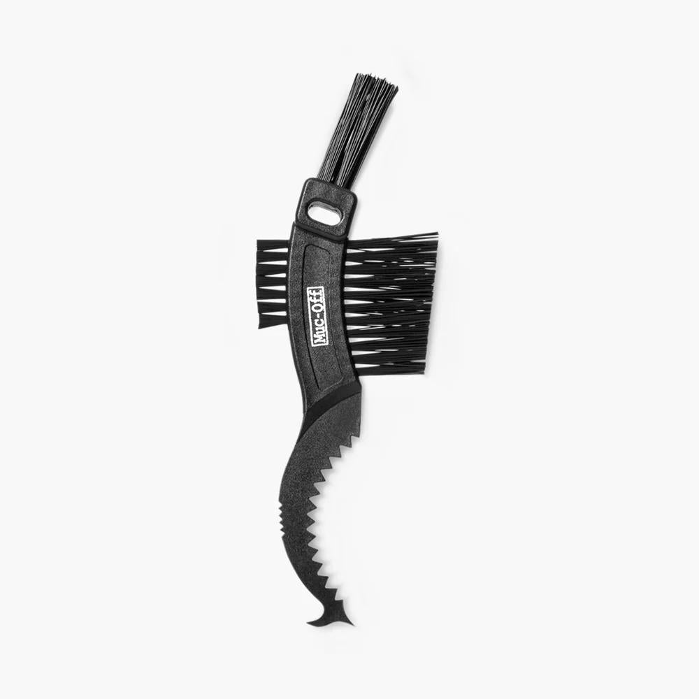 Muc-Off 8-in-1 Reinigungsbürste mit Schaber für Fahrradkette und Kassette aus dem Pit Kit Reinigungsset.