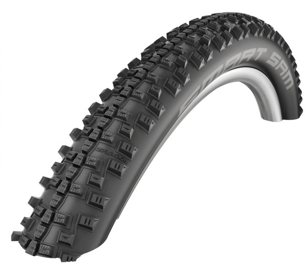 Schwalbe SMART SAM 26x2.25 Mountainbike Reifen mit markantem Profil und Schriftzug auf der Seitenwand.
