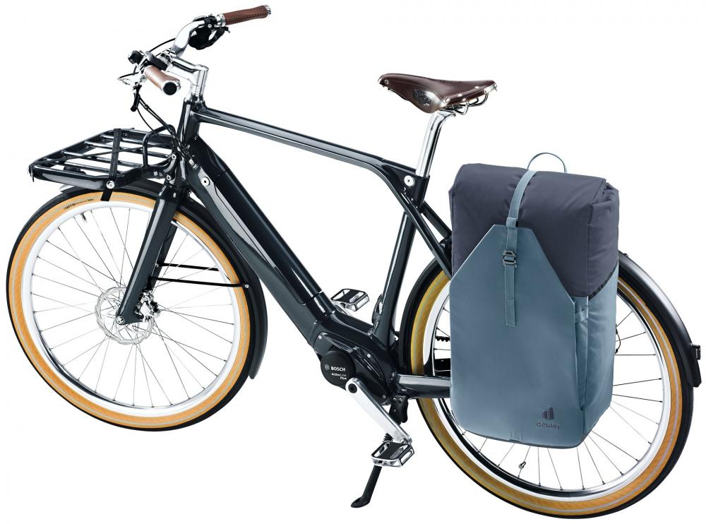 Deuter Xberg 25 Fahrradrucksack Rot - 2in1 Klappmechanismus & Hinterradtasche