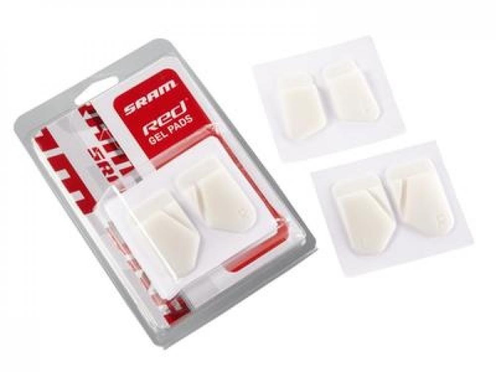 SRAM Red Gelpad-Set für Triathlon-Lenker, komfortable weiße Gelpads im Blister und lose.