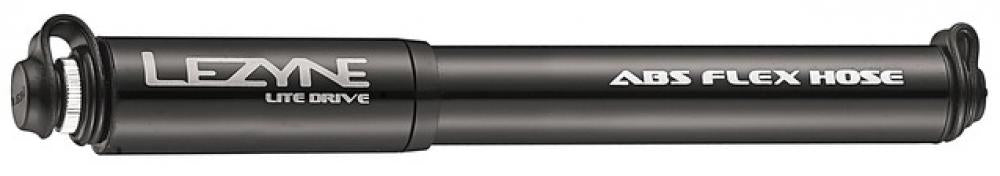 LEZYNE, Pumpe, Minipumpe, Lite Drive Medium, schwarz-glänzend, 160PSI, Länge 21,6cm