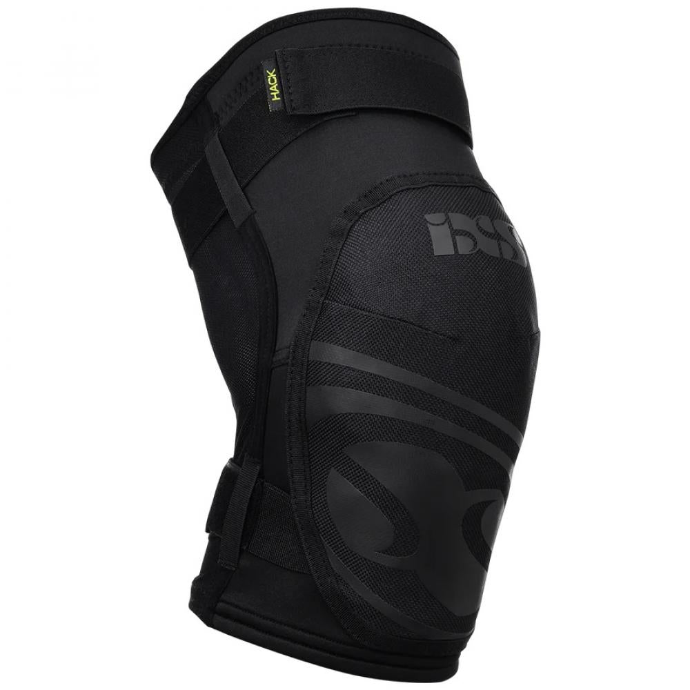 IXS Sports Division iXS Hack EVO+ Knee Guard KL black - leichter MTB Knieschoner mit Softprotektor