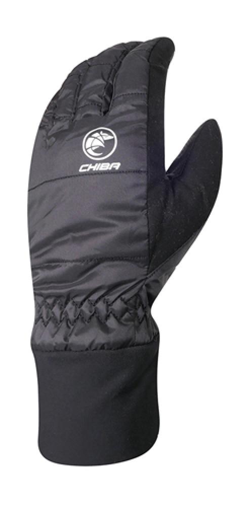 Chiba Classic Winter Vollfingerhandschuh Schwarz Gr. S - unisex, winddicht, Thinsulate-Futter, Klettverschluss & Touchfunktion
