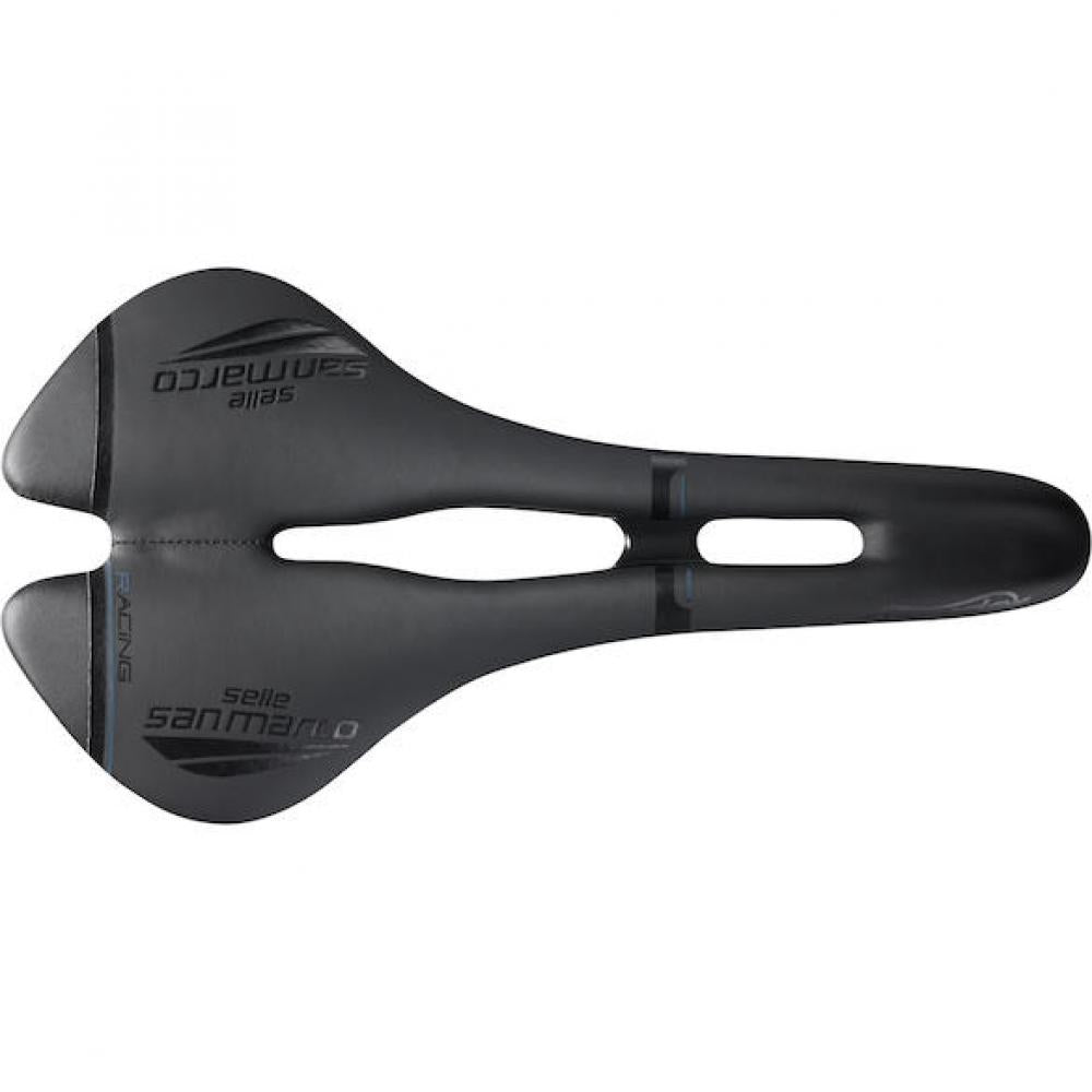Selle San Marco Sattel Aspide Racing 142 x 277 mm Schwarz - leichter Rennradsattel mit Top-Komfort