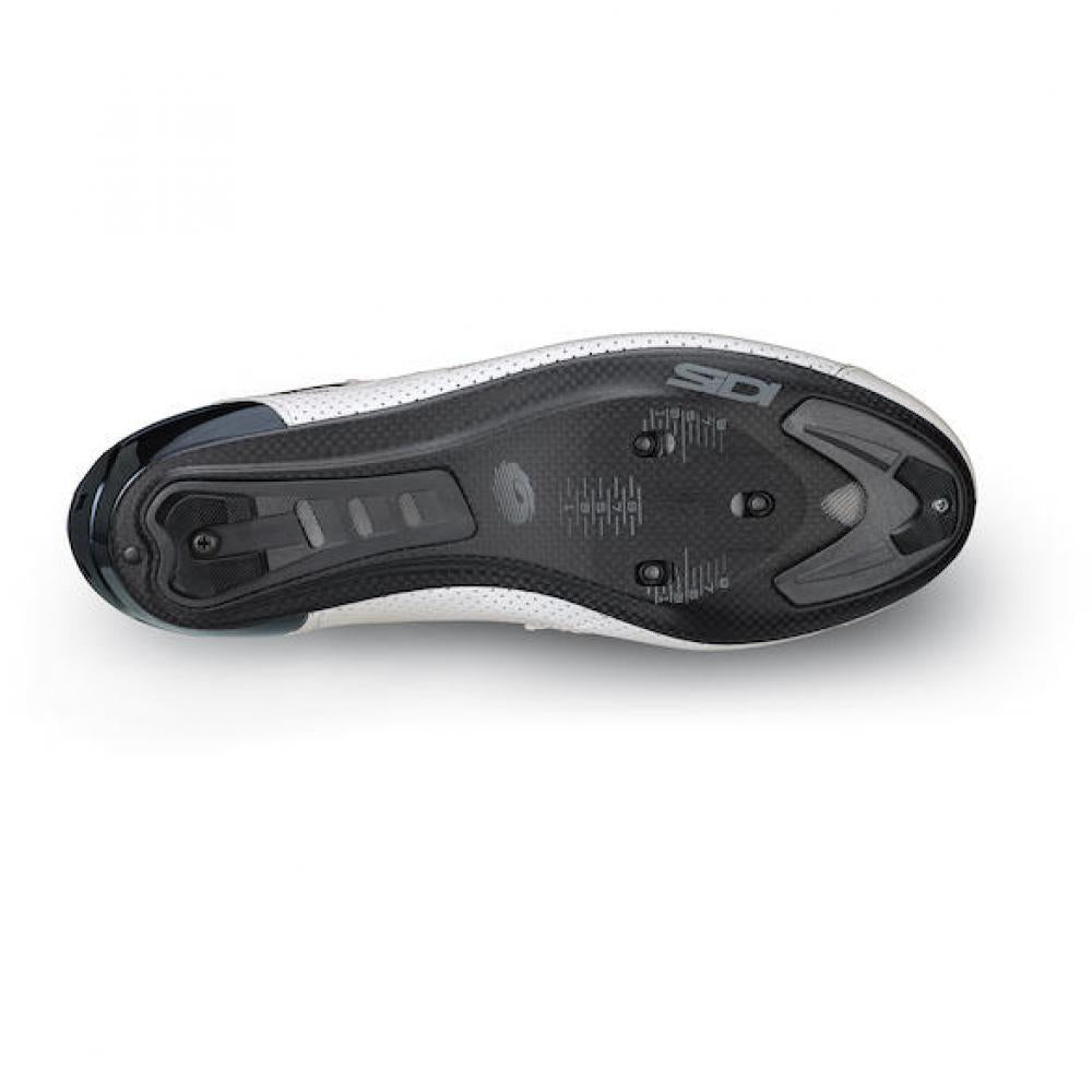 Sidi ROAD Tri-Sixty white 42.5 Weiß - leichter Triathlon-Rennradschuh mit Carbonsohle