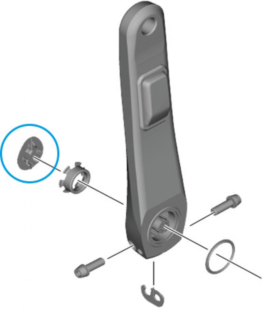 SHIMANO Abdeckkappe FC-R8100-P - passend für FC-R8100-P Kurbel mit Powermeter