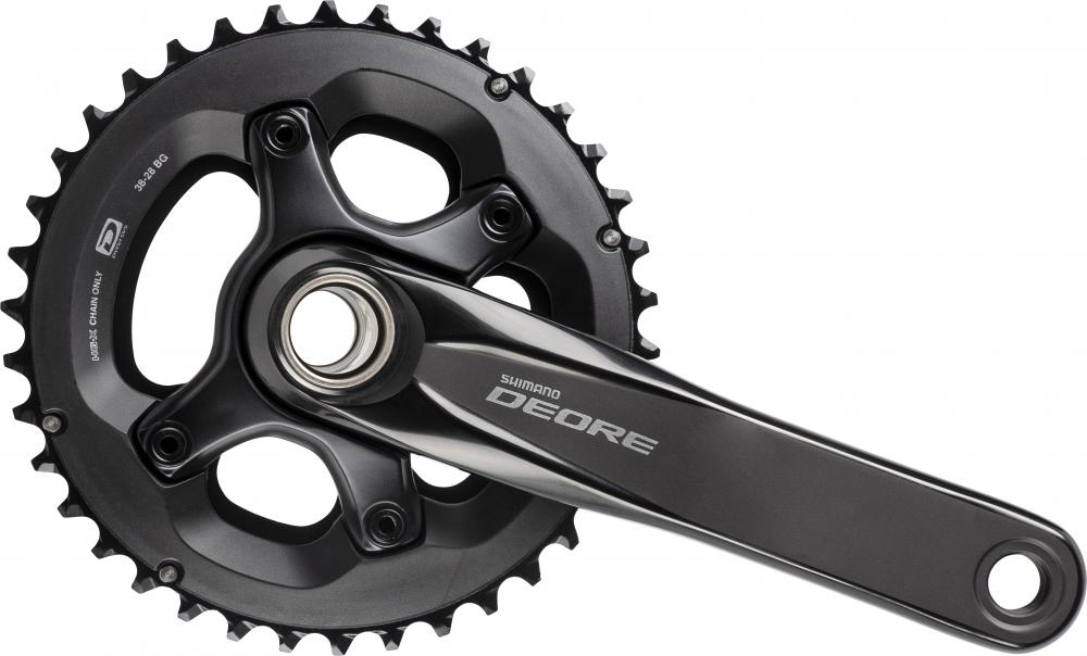 SHIMANO Kurbelgarnitur DEORE FC-M6000 - 10-fach, 170 mm, 38-28 Zähne, 28 Zähne