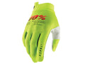 100% iTrack Youth Gloves L fluo yellow - leichter MTB-Handschuh mit Top-Grip
