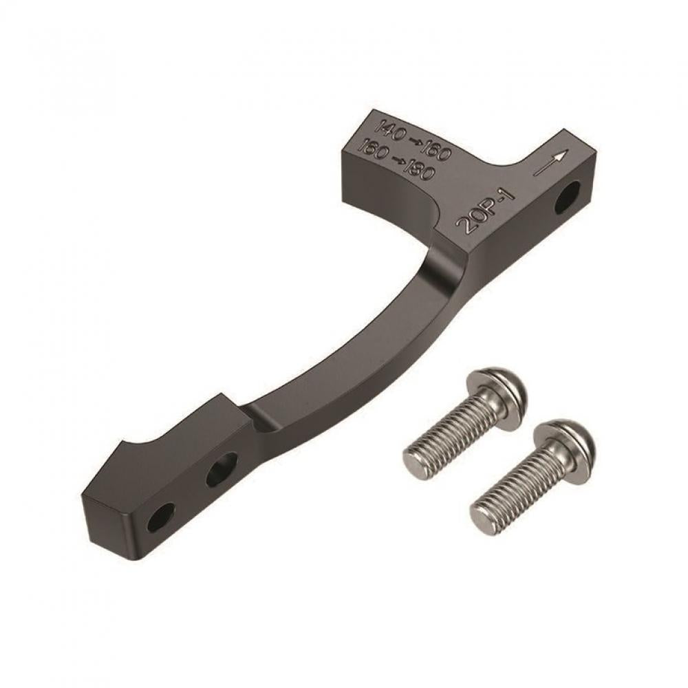 SRAM Scheibenbremsadapter Post Mount 20P-1 (160/180mm) mit Befestigungsschrauben.
