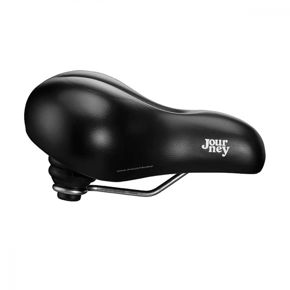 Schwarzer Selle Royal Journey Fahrradsattel, Unisex Standardgröße, maximaler Komfort für City & Trekking.