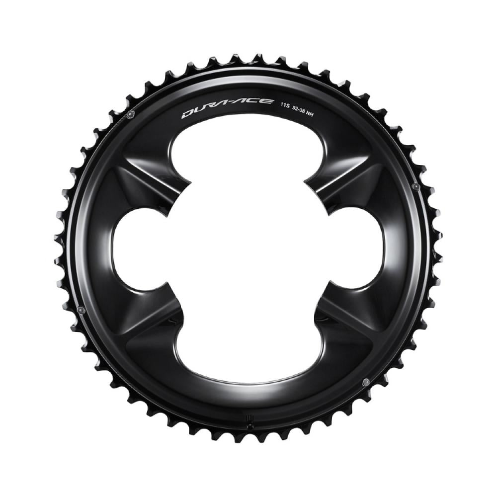 SHIMANO Kettenblatt DURA-ACE FC-09/FC-R9200-PX, 52Z, 11-fach - maximale Schaltperformance