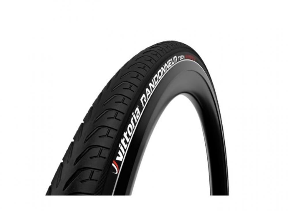 Vittoria Randonneur Tech 28x1,7 Zoll (42-622) rigid Full Black refl G2.0 42 - pannensicherer City- und Pendlerreifen