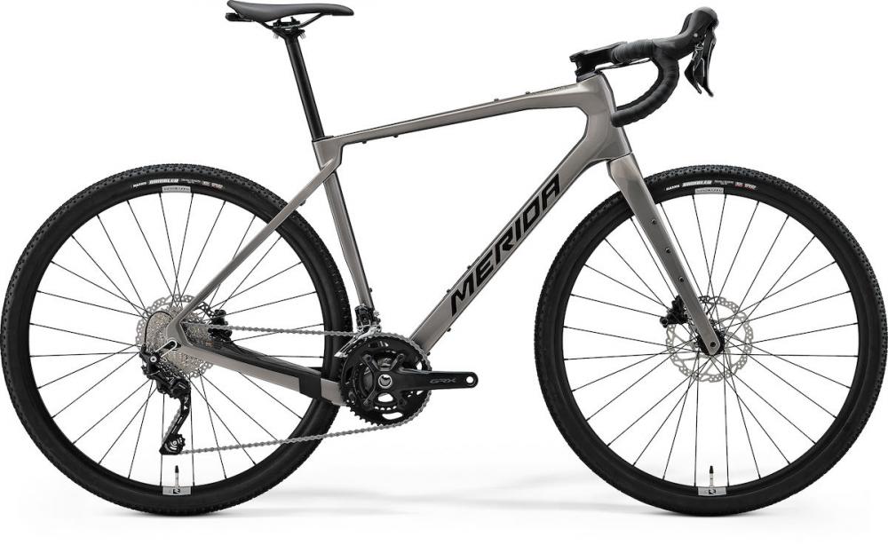 Merida SILEX 4000 Warm Slate Grey (Black) Carbon Gravelbike Größe S, Shimano GRX 2×10-Gang, hydraulische Scheibenbremse