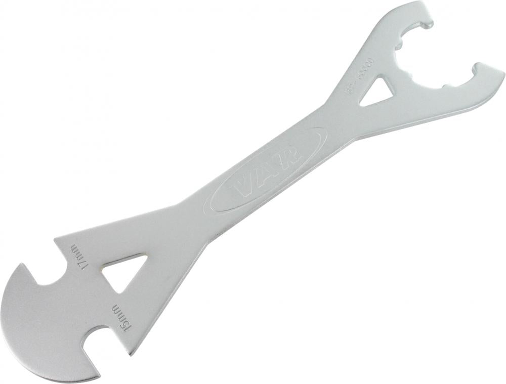 VAR Pedal- & Innenlagerschlüssel BP-60000-C 15 x 17 mm - Profiwerkzeug für Campagnolo, Sachs, Thun, SKF