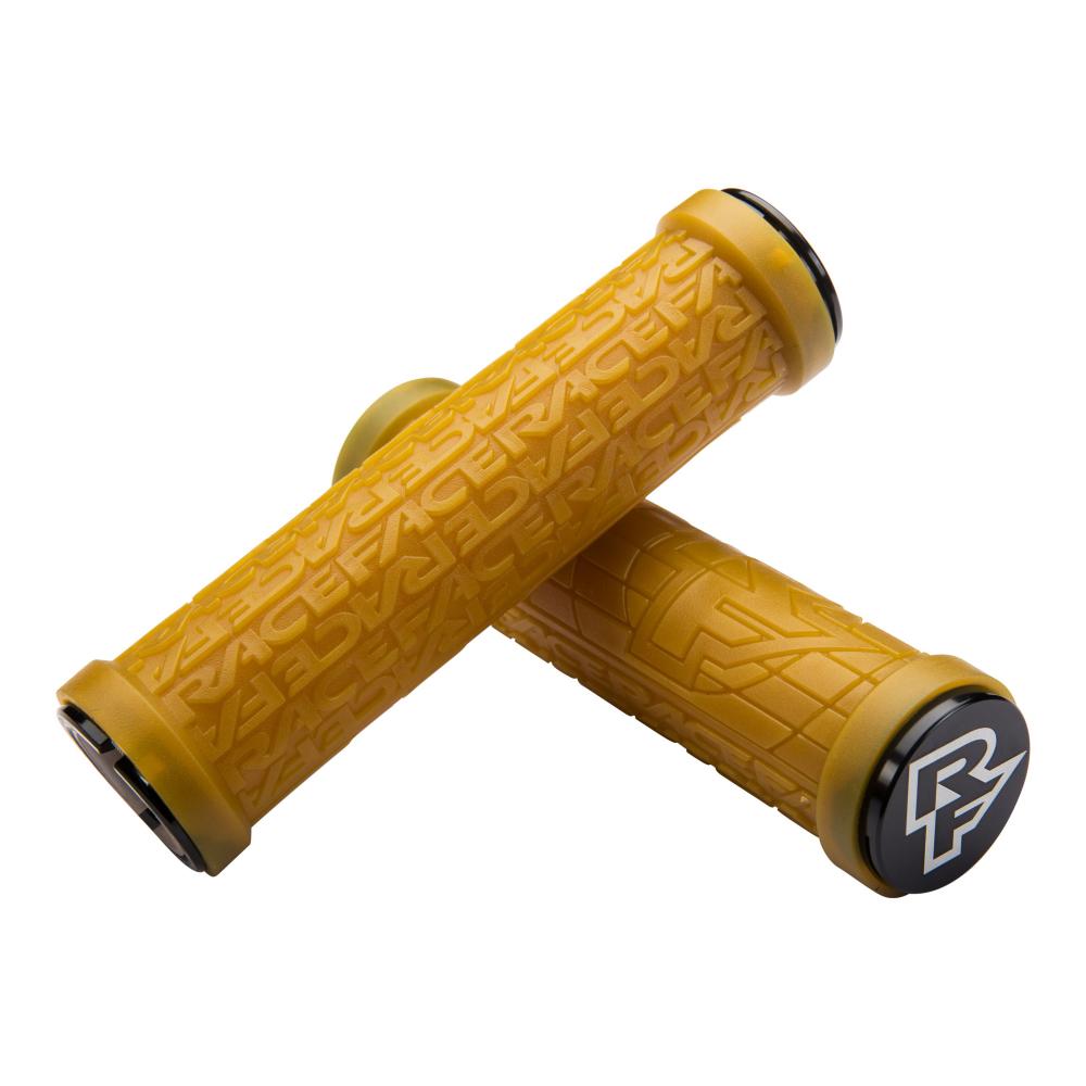 Race Face Grippler Lock-On Griffe 33mm in Gummibraun für sicheren Halt und Kontrolle.