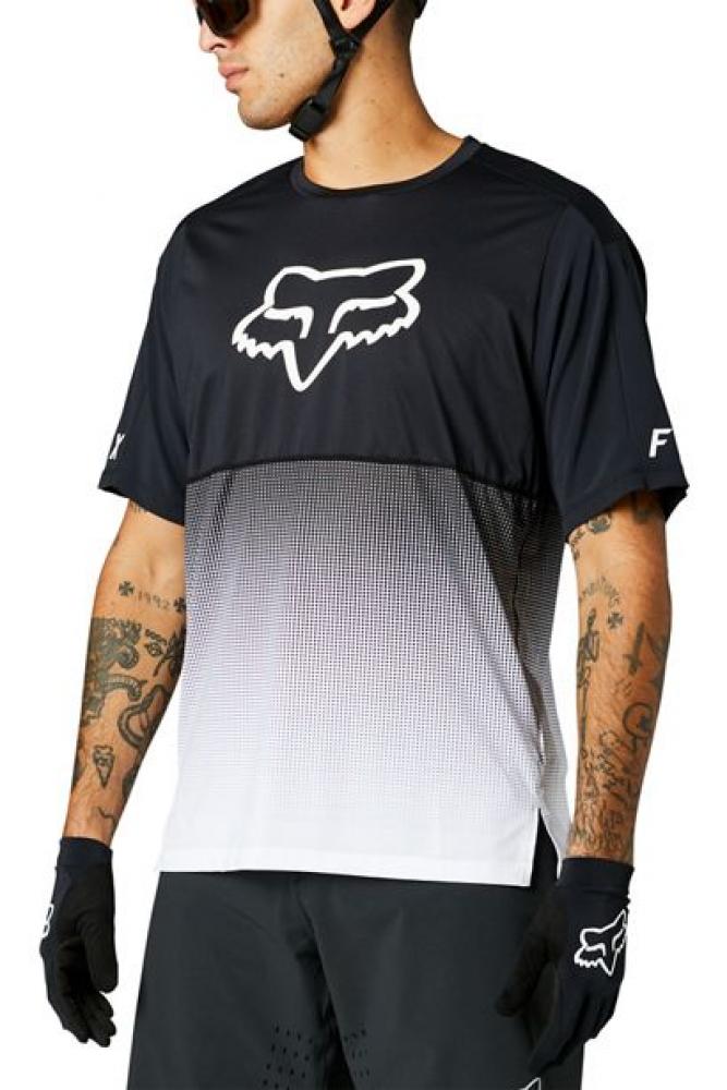 FOX FLEXAIR SS Jersey black white Größe XL