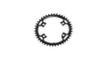 Stronglight Kettenblatt 7075 T6 42 Zähne 4-Arm D.A.9100 Grav 110 BCD 11-fach schwarz.