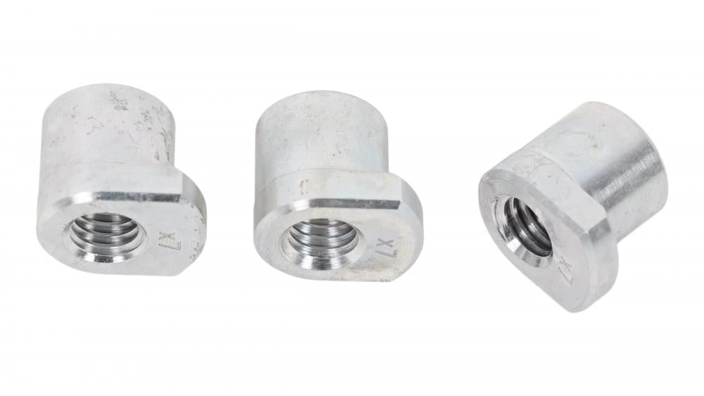 BLT SL 1.1 Motor Threaded Mount Inserts - Non-Drive Side Alloy Silver (3 Pieces)