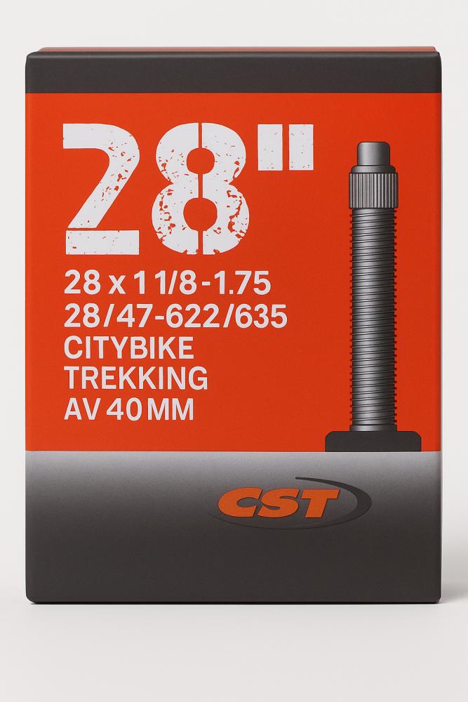CST Fahrradschlauch 28 Zoll 28x1 1/8-1.75 AV 40mm für Citybike Trekking