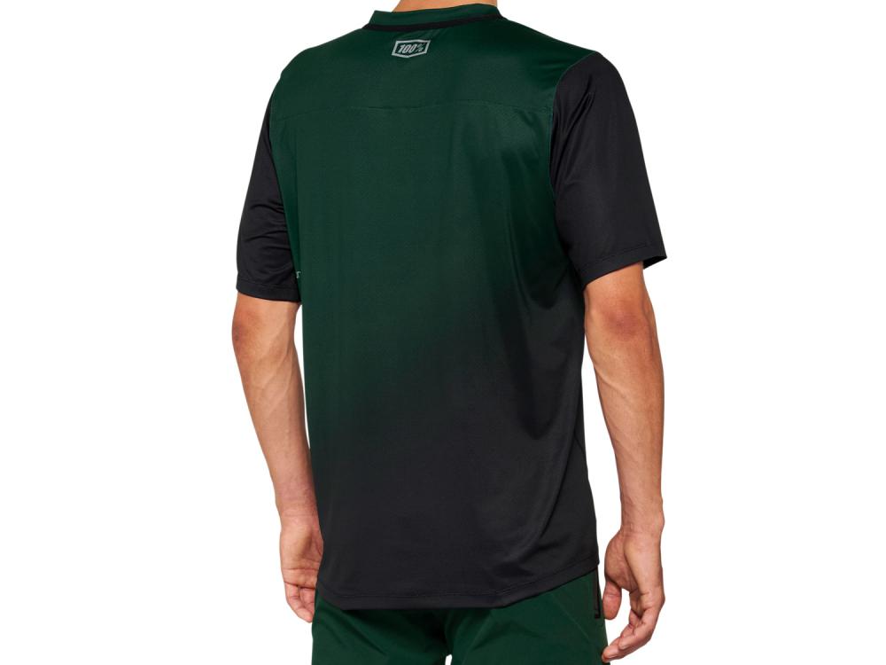 100% Celium Short Sleeve Jersey S Forest Green/Black - ultraleichtes MTB-Trikot