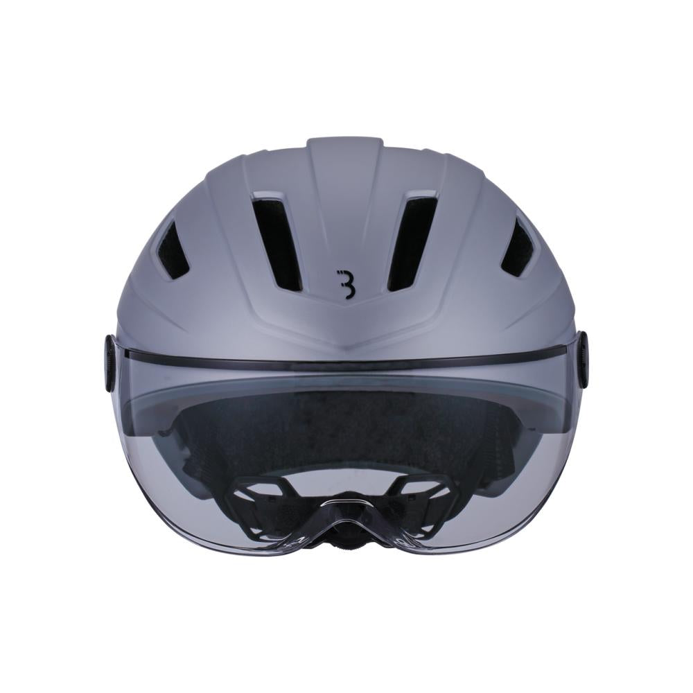 BBB Cycling Helm Move Faceshield L matt grau - sicherer E-Bike- & Speed-Pedelec-Helm