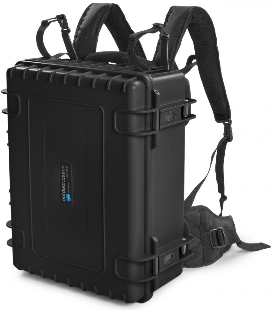B&W Rucksacksystem Typ 6000 Größe 6000 - komfortabler Transport für Akku-Koffer