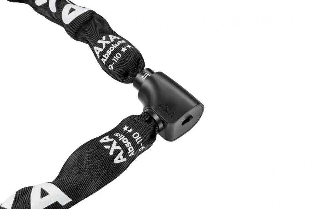 AXA Kettenschloss Absolute 110/9 - Hochsicheres Fahrradschloss mit 9mm Kettenglieder