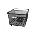 Schwarzer XLC Fahrradkorb BA-B10 aus Metallgitter, 25l Volumen.