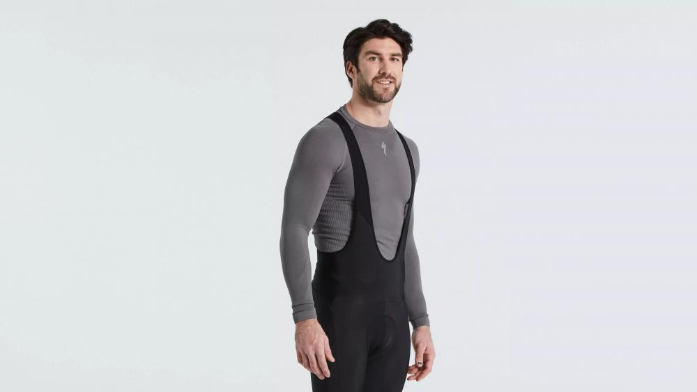 SEAMLESS BASELAYER LS MEN GRY L/XL - Nahtlose Funktionsunterwäsche Langarm Herren Grau - Bekleidung