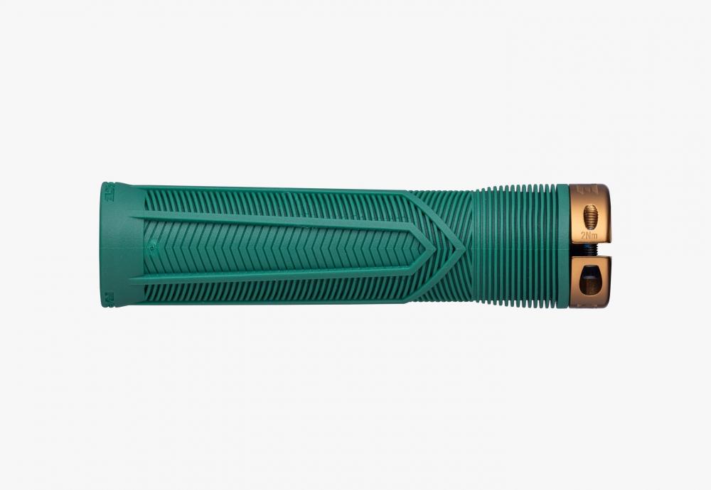 Race Face Chester Lock-On Griff 136/34mm forest green/kashmoney - sicherer Halt am Bike