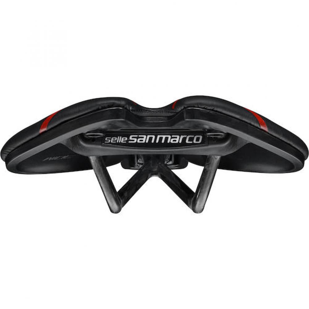 Selle San Marco Sattel Aspide Short Carbon FX 155 x 250 mm Schwarz - leichter Rennradsattel