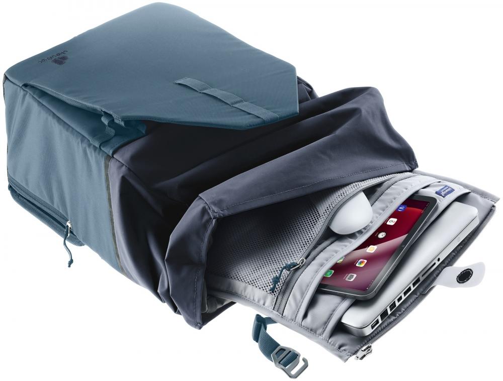 Deuter Xberg 25 Fahrradrucksack Rot - 2in1 Klappmechanismus & Hinterradtasche
