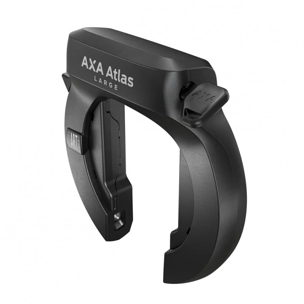 Axa Rahmenschloss Atlas L Rahmenschloss 72 - 5 mm Schwarz (Schlüssel nicht abziehbar) - Hochsicheres Fahrradschloss mit Sicherheitsstufe 14