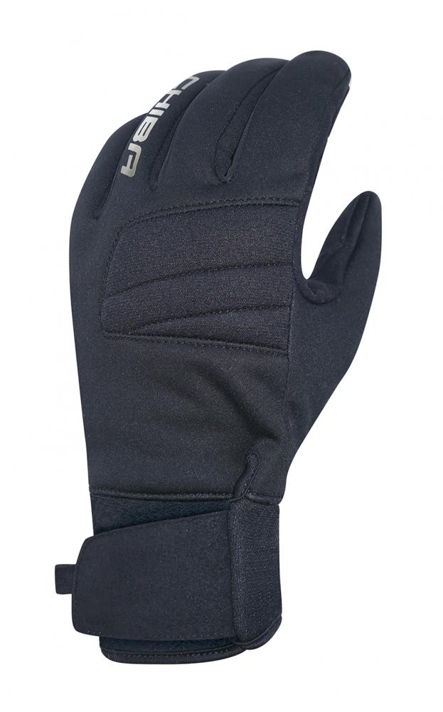 Chiba Classic Fahrradhandschuh Schwarz-Silber Gr. 3XL - atmungsaktiv, Gel-gepolstert, Klettverschluss, Frotteedaumen & Reflexelemente