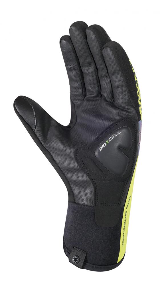 CHIBA BioXCell Warm Winter - wasserdichte Winter-Radhandschuhe, neongelb, S