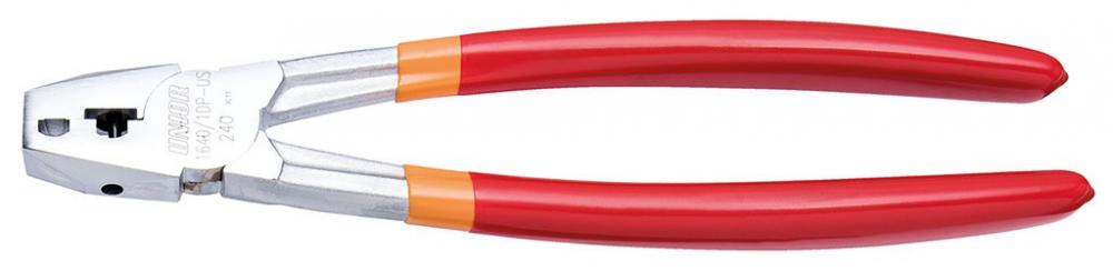 Unior Kettennietzange, 240 mm, rot, Premium Flex Plus Stahl, verchromt, ergonomisch, für Fahrradketten