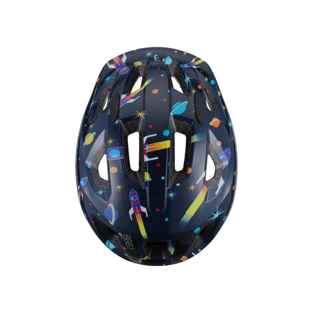 BBB Cycling Kinderhelm Hero M (52-56cm) Astronaut - sicherer Schutz für kleine Entdecker