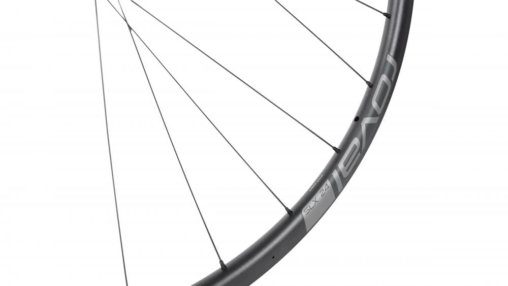 REAR WHL SLX DISC 350 - Hinterrad - 700C REAR ALLOY TA 12X142MM CENTERLOCK 24H SHIMANO 11-SPD ROAD FHB (DT 350 HUB) - BLACK W/ SILVER DCL