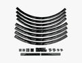 Race Face Laufrad Decal Set, XL, black schwarz - stylisches Upgrade für dein Laufrad