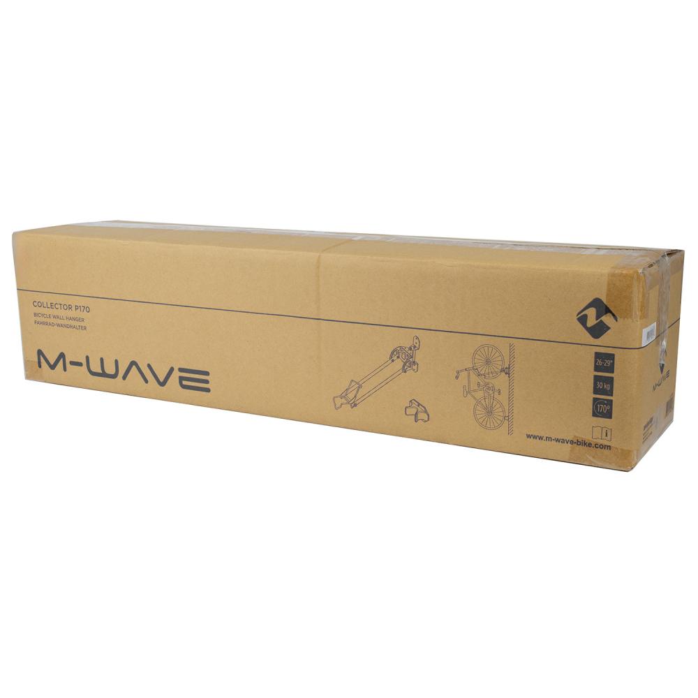 M-WAVE Collector P170 Fahrrad-Wandhalter platzsparender Wandträger für Räder bis 30 kg