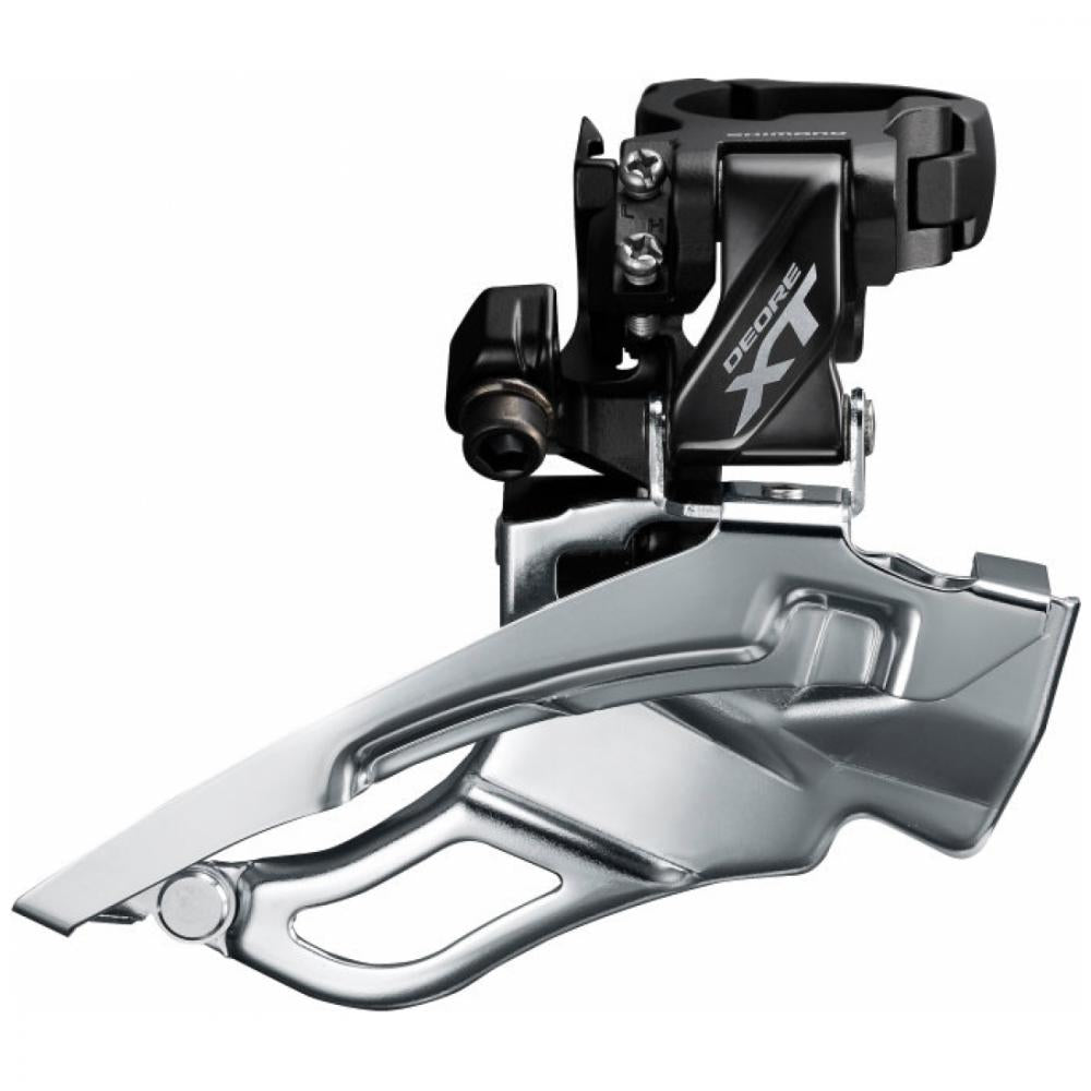 Shimano 1x Umwerfer DEORE XT Trekking FD-T8000 3x10, Schelle hoch, Dual-Pull