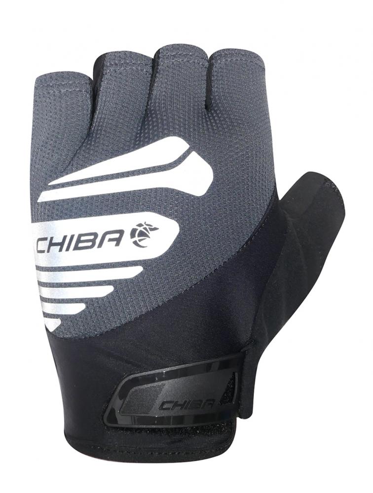 CHIBA Air Plus Reflex - Radhandschuhe L dunkelgrau, gepolstert & atmungsaktiv