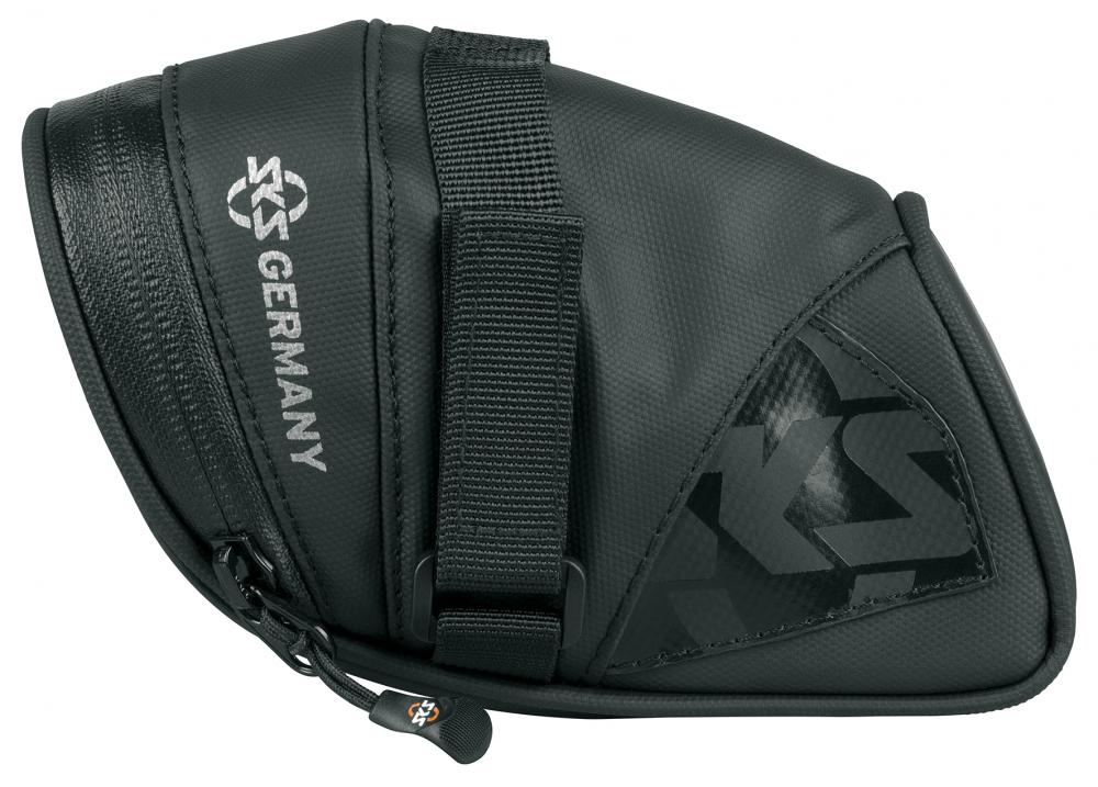 SKS Explorer Straps 500 Satteltasche, 0,5 l, wasserabweisend, robust, reflektierend, ideal für Mountainbikes, einfache Klettverschluss-Befestigung